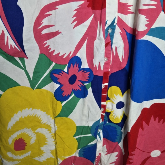 Boden Juniper Midi Dress Tropical Floral Colorful Sun Dress Size 14 R - Picture 6 of 9